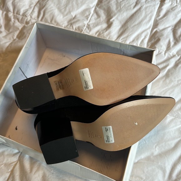 NEW Schutz Black Cowboy Booties Size 11 Suede - Picture 3 of 3